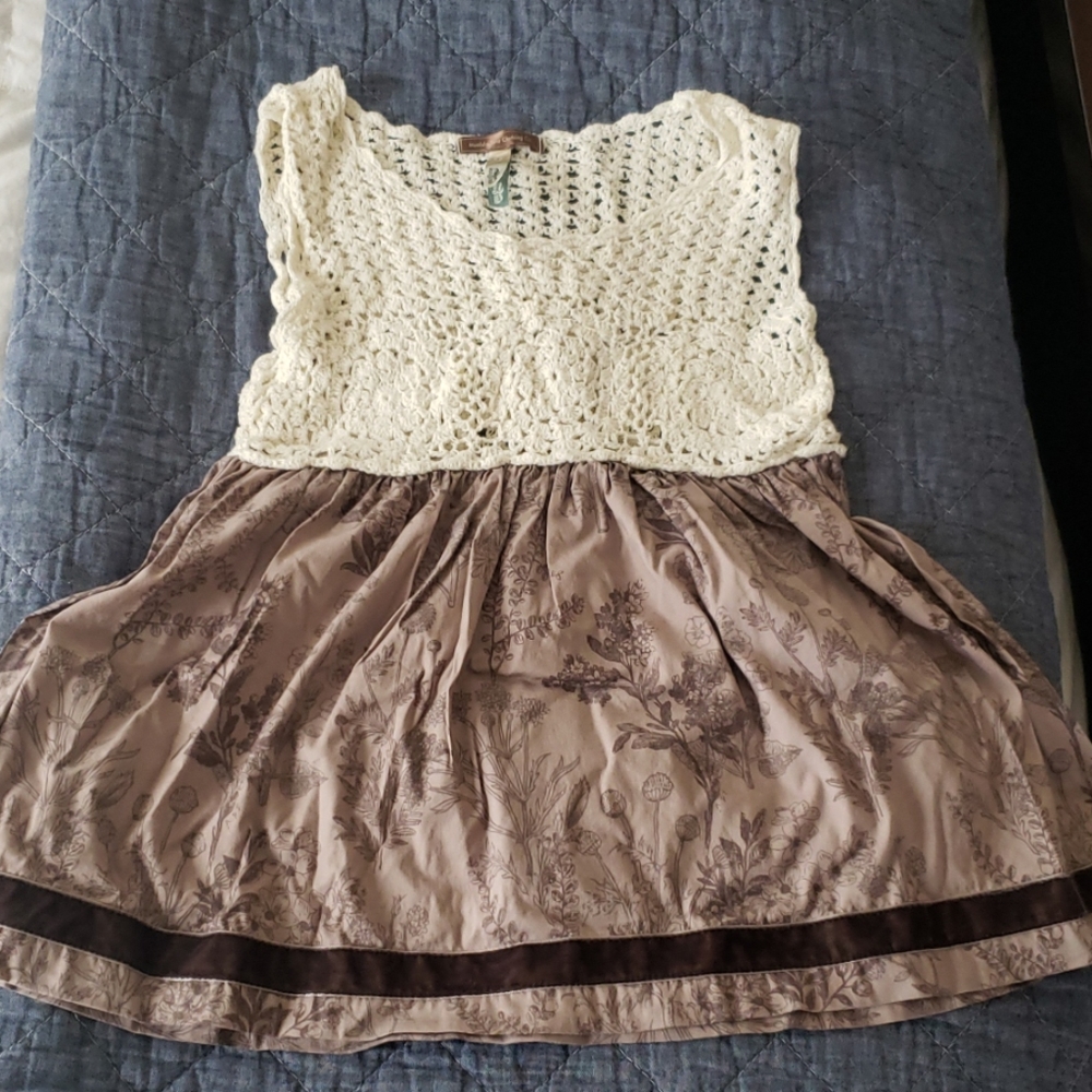 Matilda Jane You and Me line crochet top. Size 4